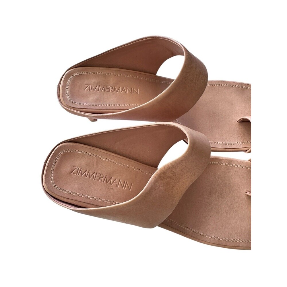 Zimmermann Strap Sandals leather heels shoes size EU 40 US 9.5 - Picture 5 of 9